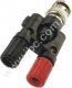 7040  Adapter - przejściówka, wtyk BNC 50 / 2x gniazdo laboratoryjne 4mm, ELECTRO-PJP, 7040